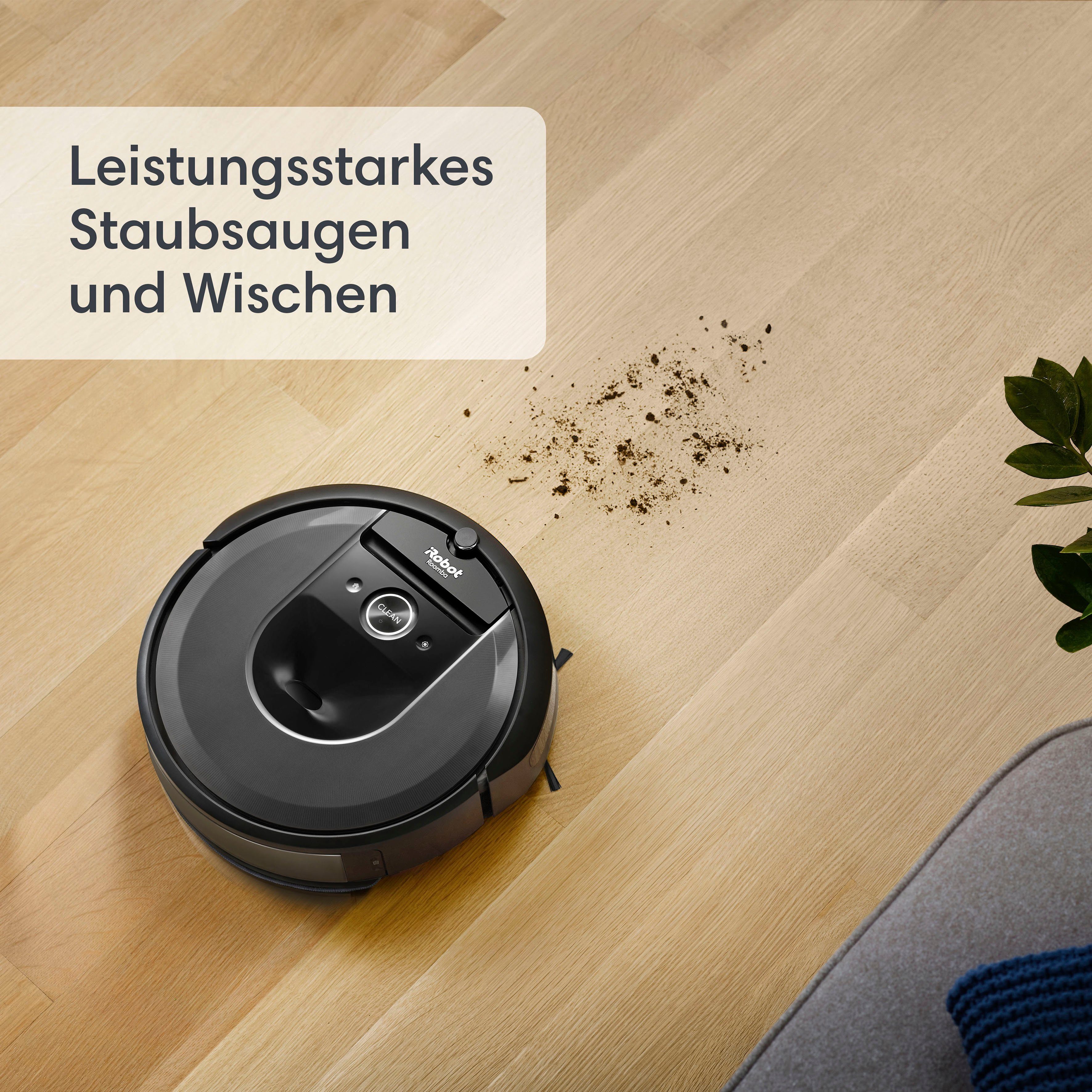 iRobot Saugroboter Roomba Combo i8+ (i857840) inkl. autom. Absaugstation, mit Beutel