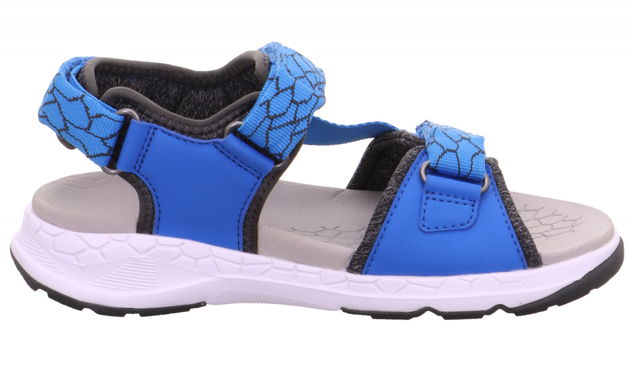 CRISS CROSS - Blau/GrauSandale mit Klettverschluss