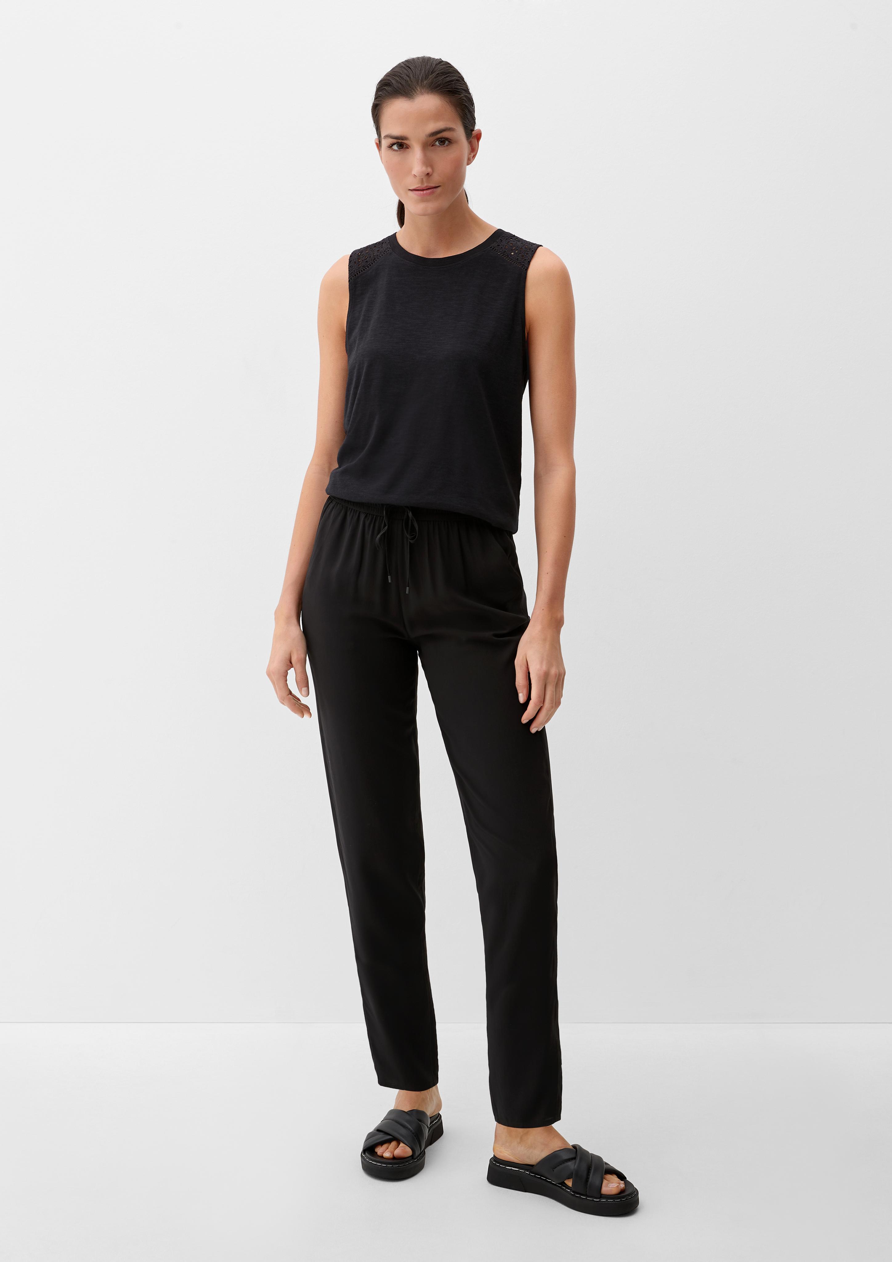 Relaxed: Hose aus reiner Viskose  2132619-9999
