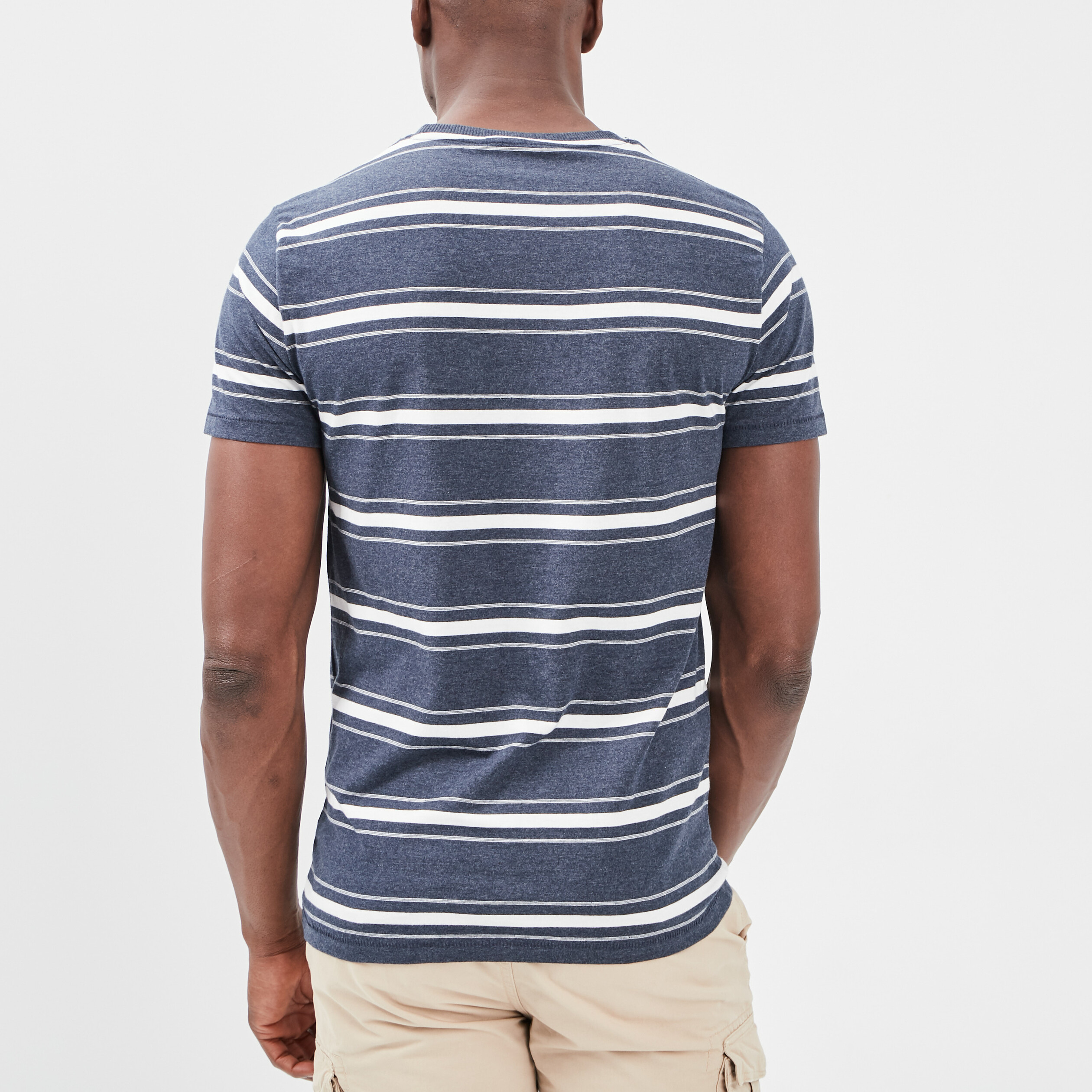 T-shirt manches courtes Creeks bleu homme | La Halle