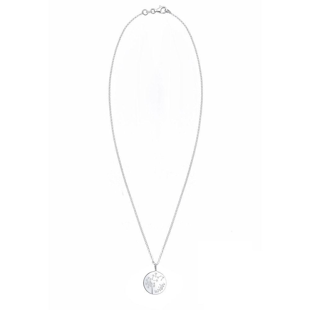 Elli Elli Collier Femmes Pendentif Aigrette de Pissenlit en Argent Sterling 925 Bijoux