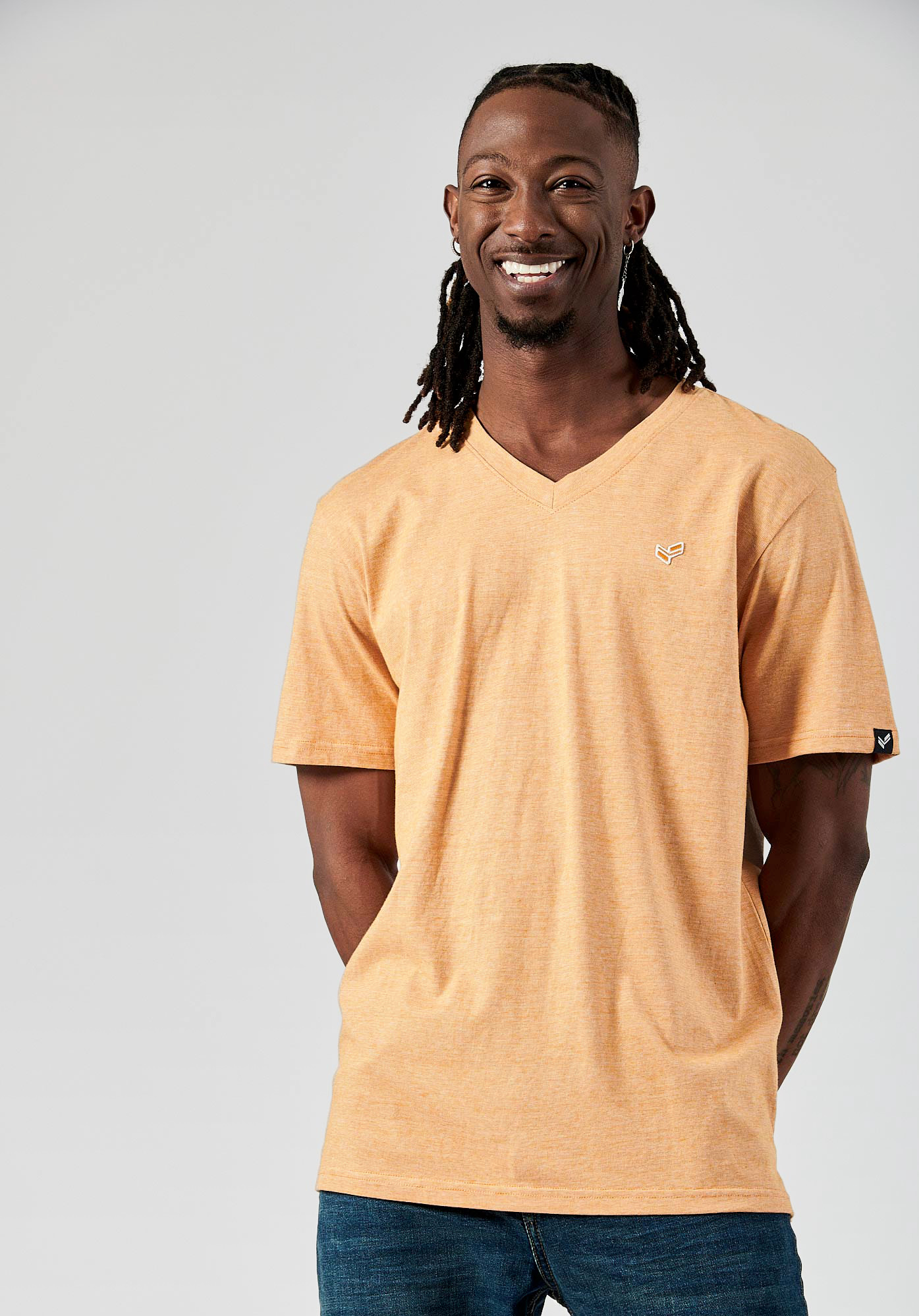 SAVE   T-shirt orange Homme en 100% coton