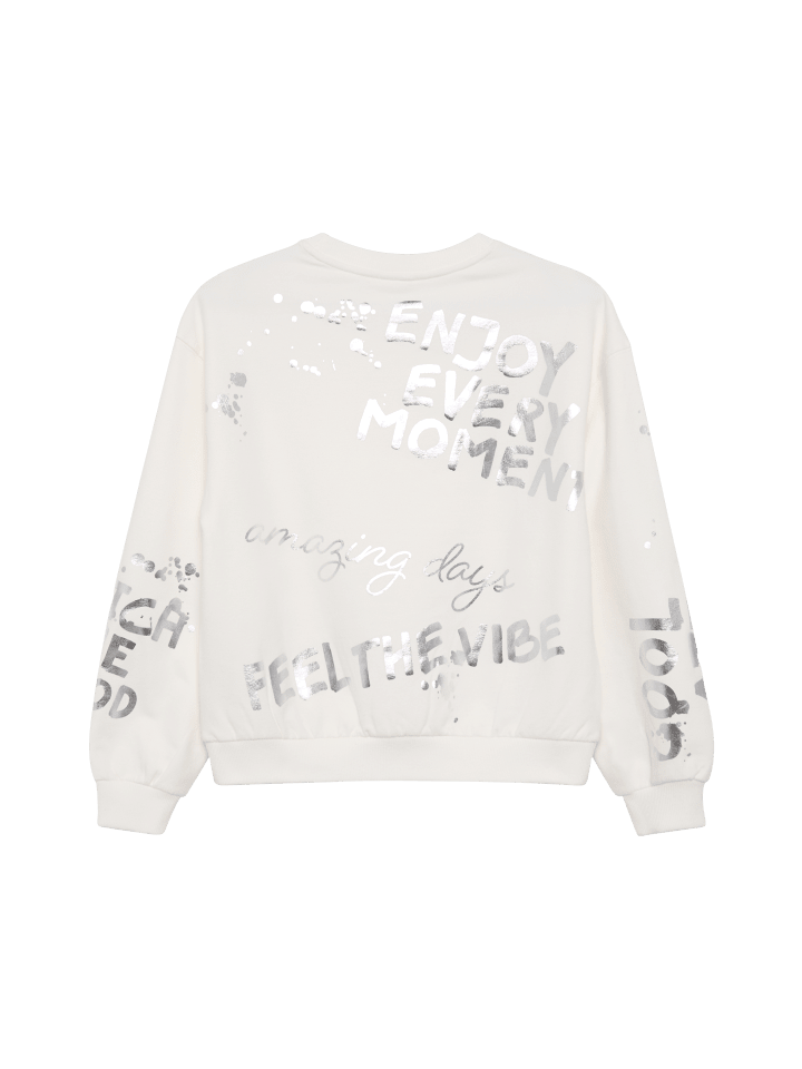 s.Oliver Sweatshirt langarm in Creme günstig kaufen