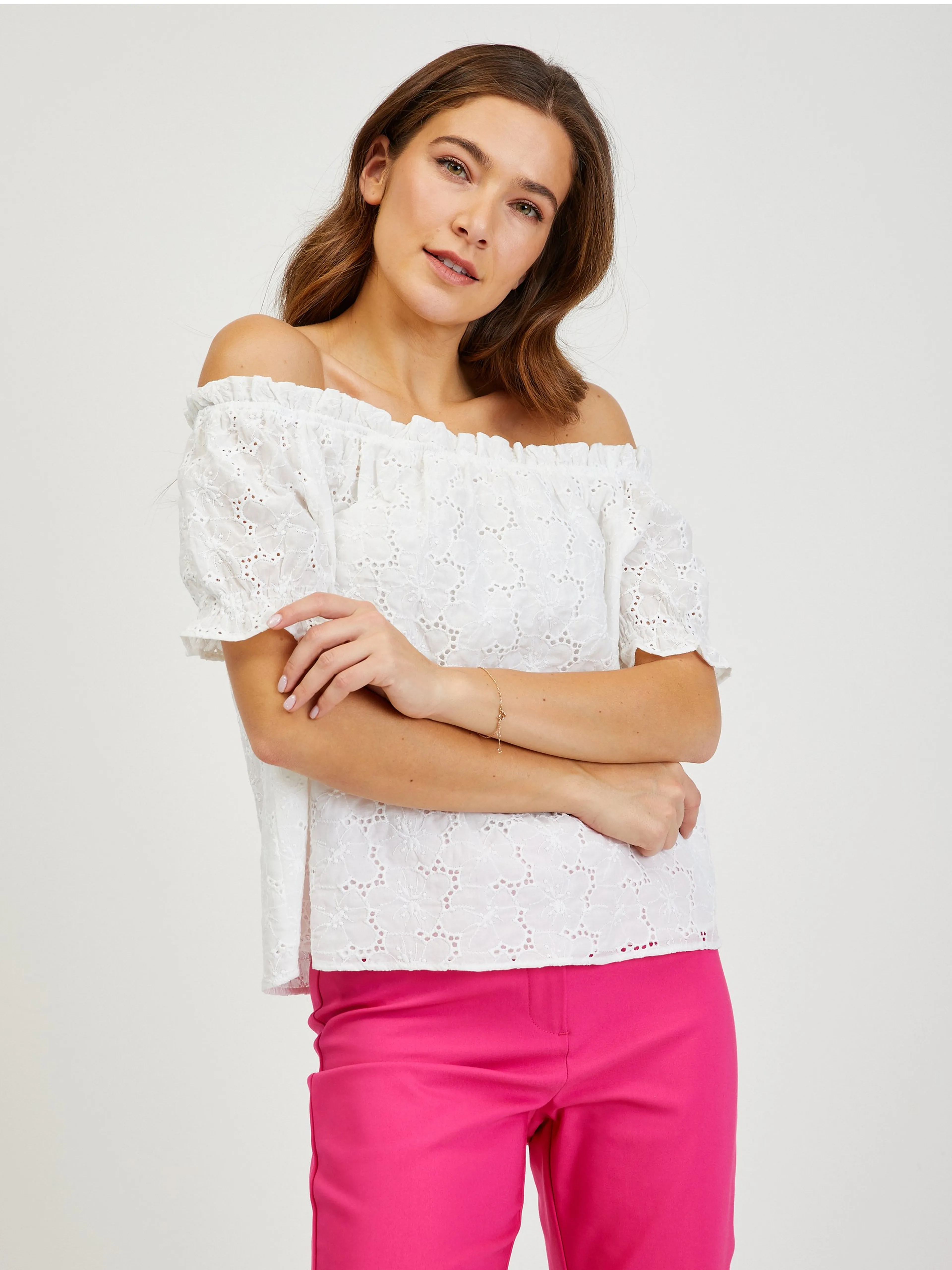 Weiße Bluse ORSAY