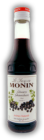 Monin Sirup Cassis / Schwarze Johannisbeere 0,25 Liter Monin Sirup Cassis / Schwarze Johannisbeere 0,25 Liter  0,25	 Liter