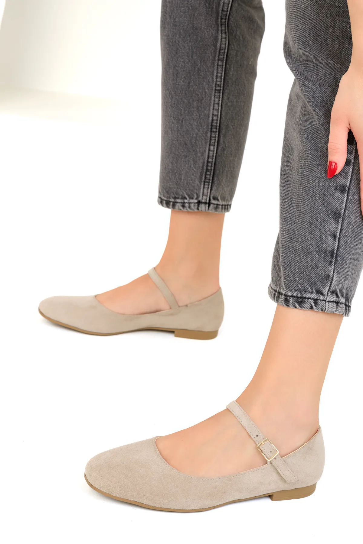 SOHO  Ballerinas für Damen aus Wildleder 18896
