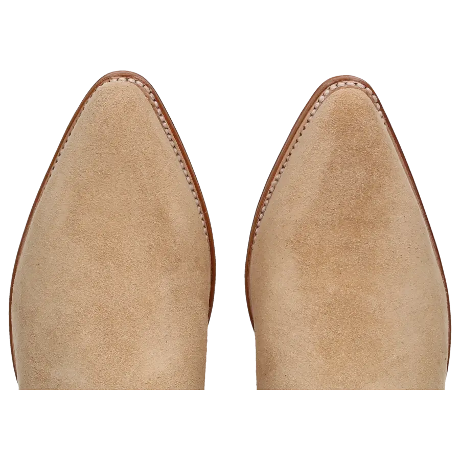 Sendra - Cowboystiefel 18465 Veloursleder - beige