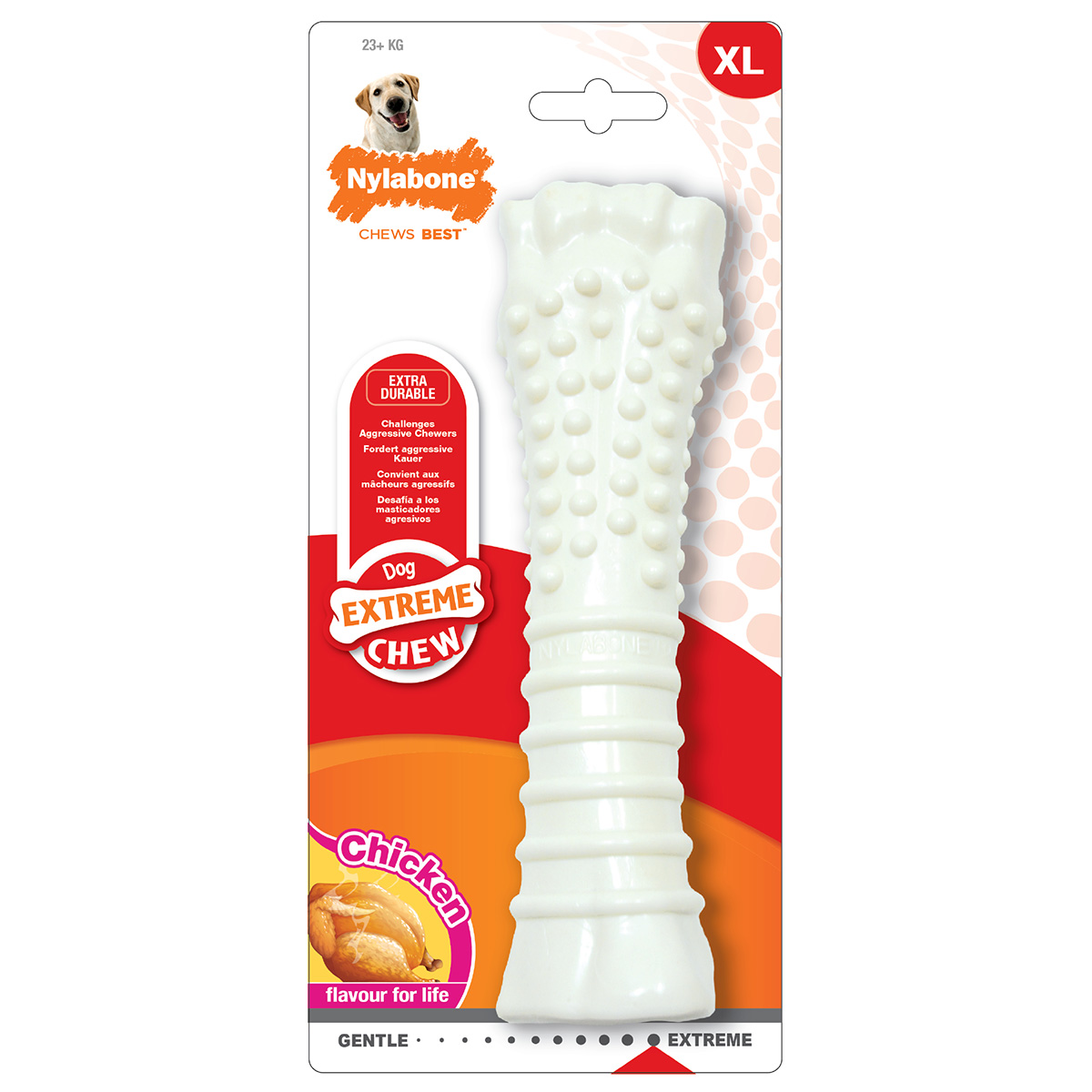 Nylabone Dura Chew Kauknochen Hühnchen-Geschmack XL bei ZooRoyal