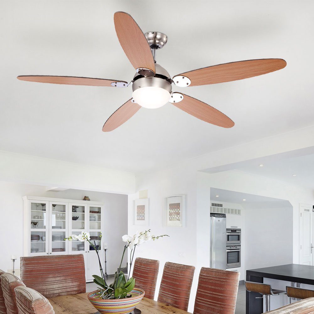 Globo Deckenventilator, Smart Home Decken Ventilator Alexa Google App Leuchte dimmbar im Set