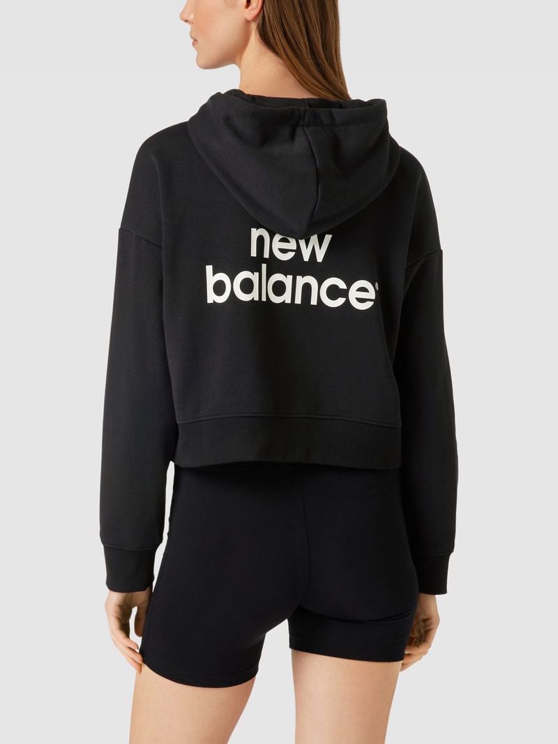 Hoodie mit Logo-Print Modell 'Essentials Graphic' in schwarz