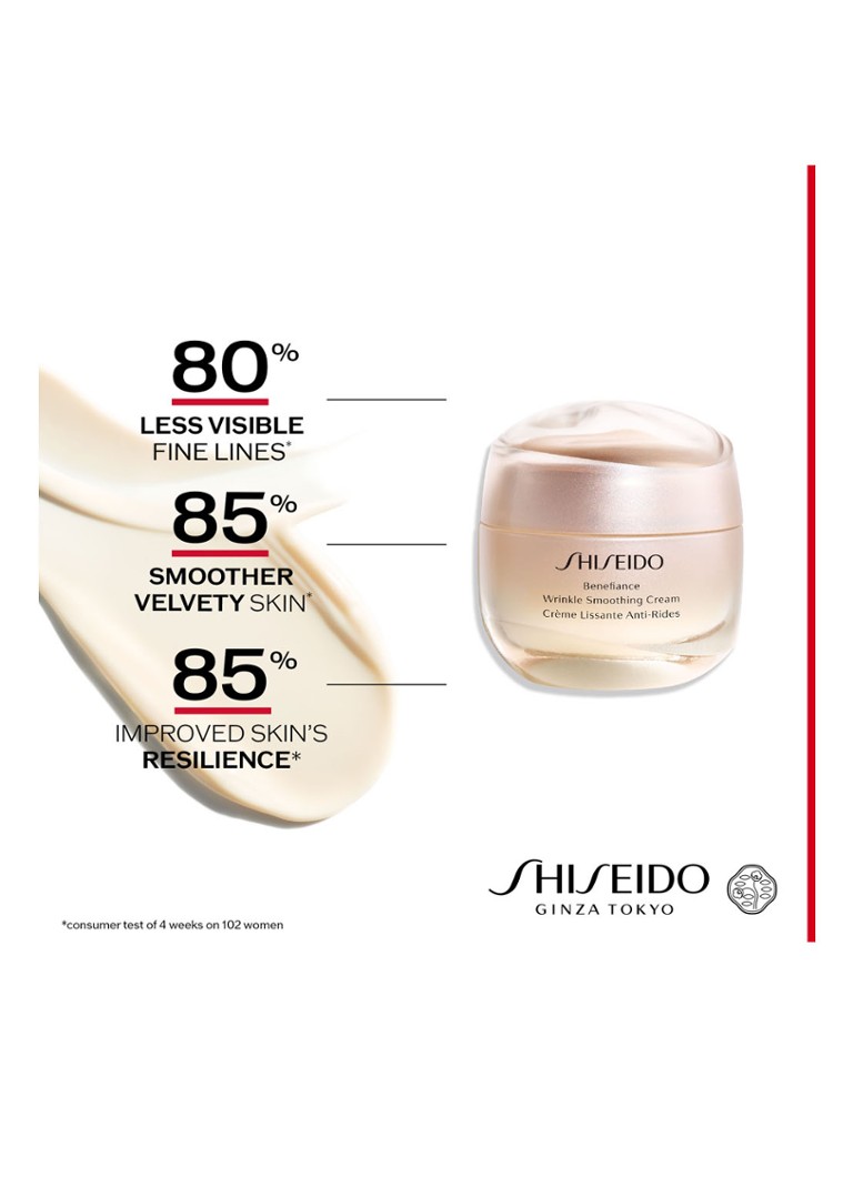 Crema antirughe levigante Shiseido Benefiance - Crema antirughe