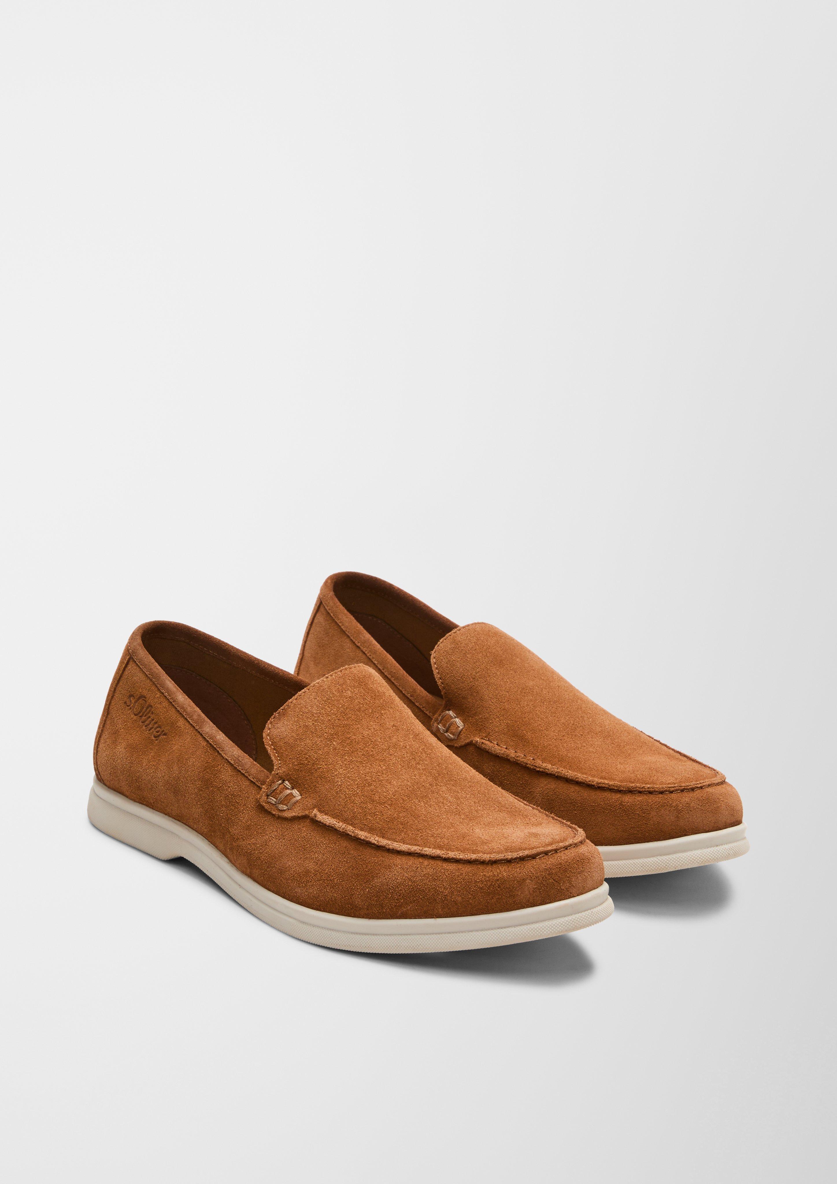 Velours-Slipper mit Ziernaht  102.301.107.14606-305