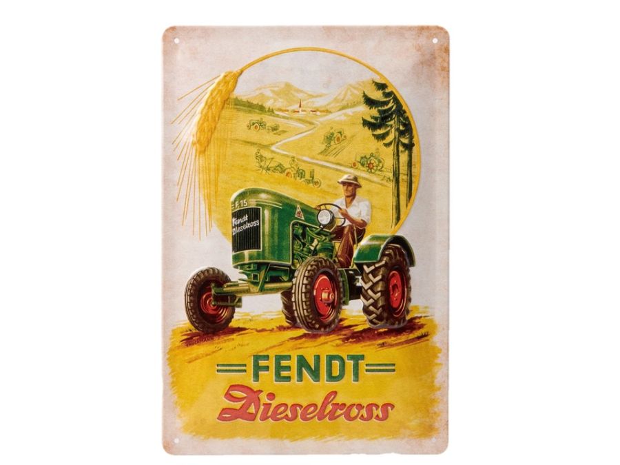 Nostalgieschild Dieselross