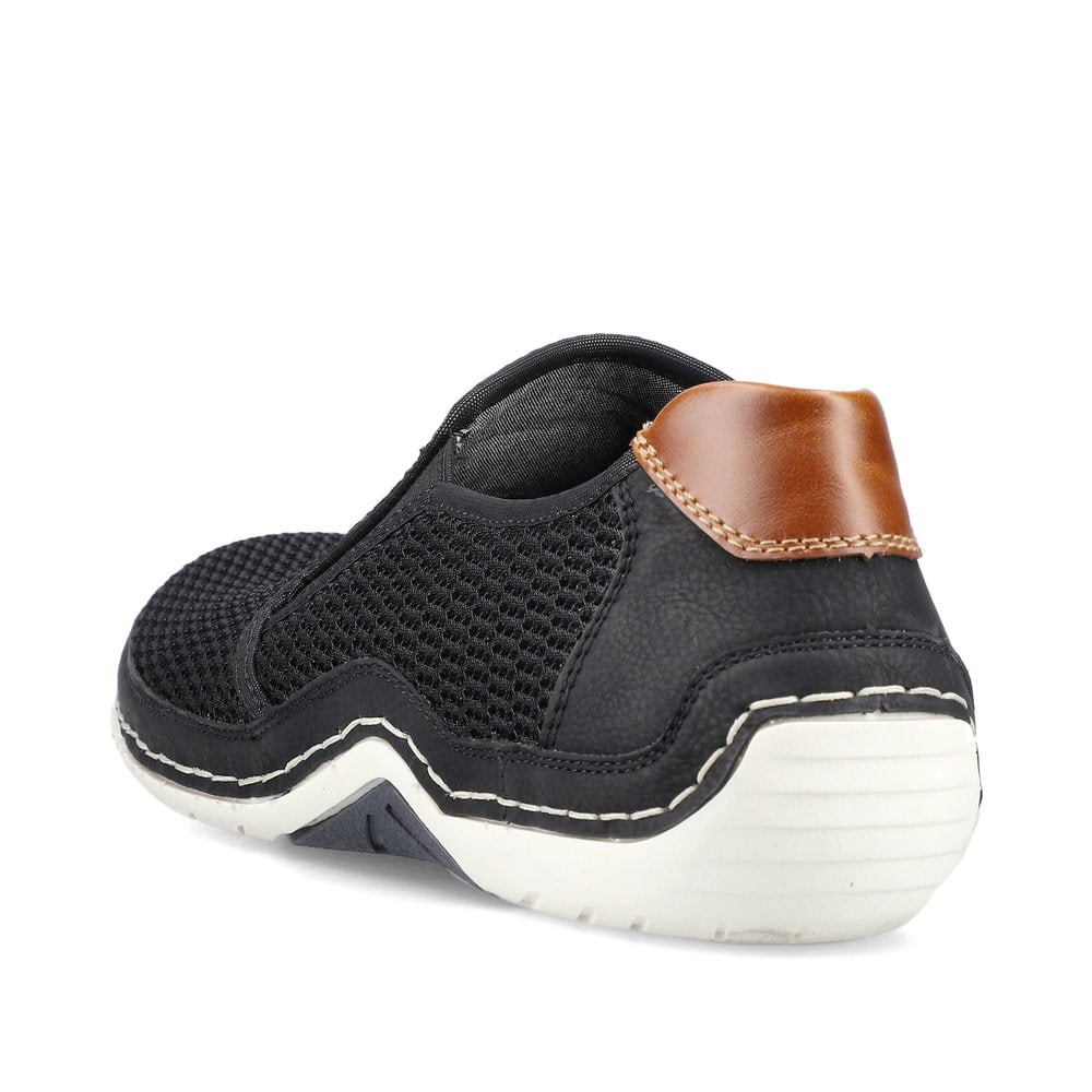 Rieker Herren Slipper tiefschwarz