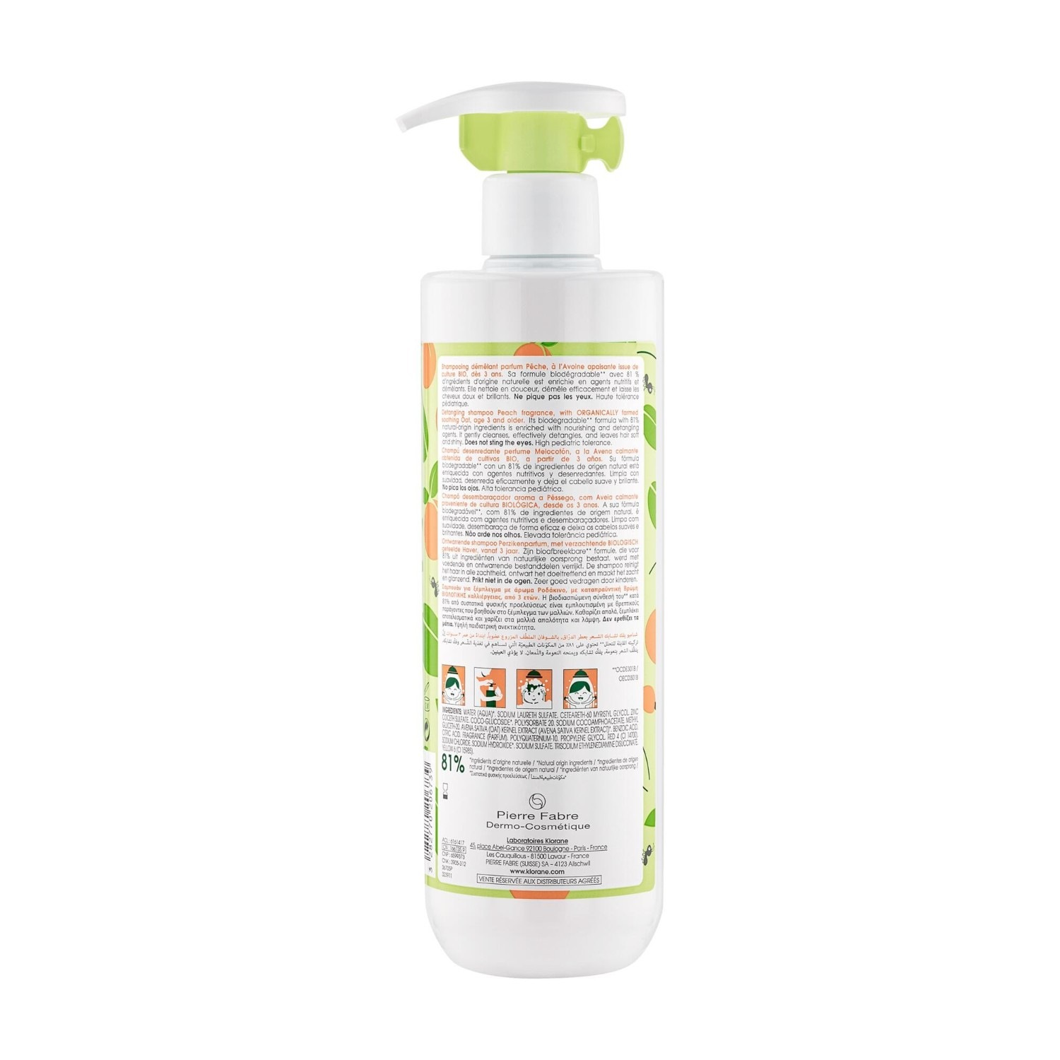Klorane Detangling Shampoo with Organic Oat