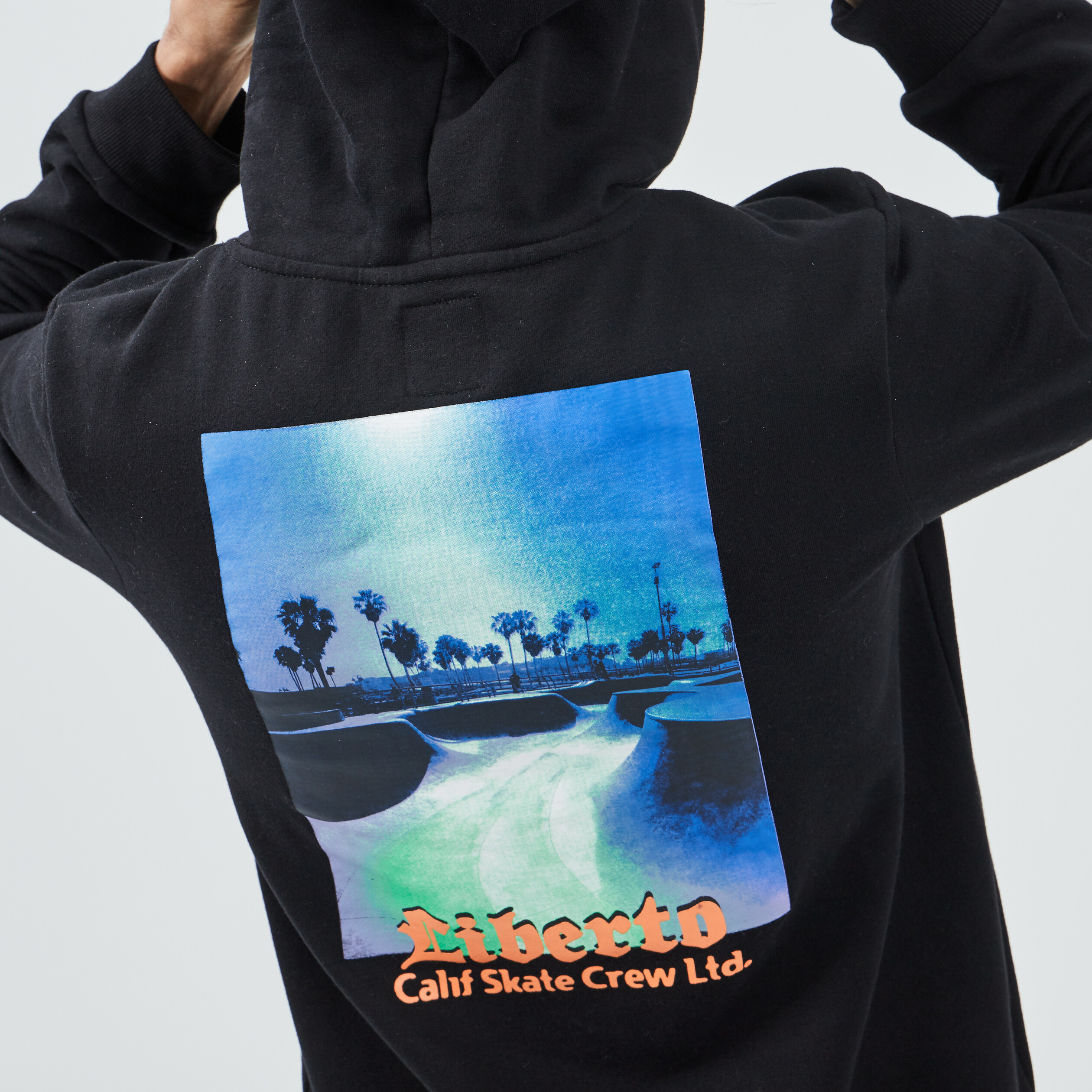Sweat à capuche hoodie Liberto noir homme | La Halle