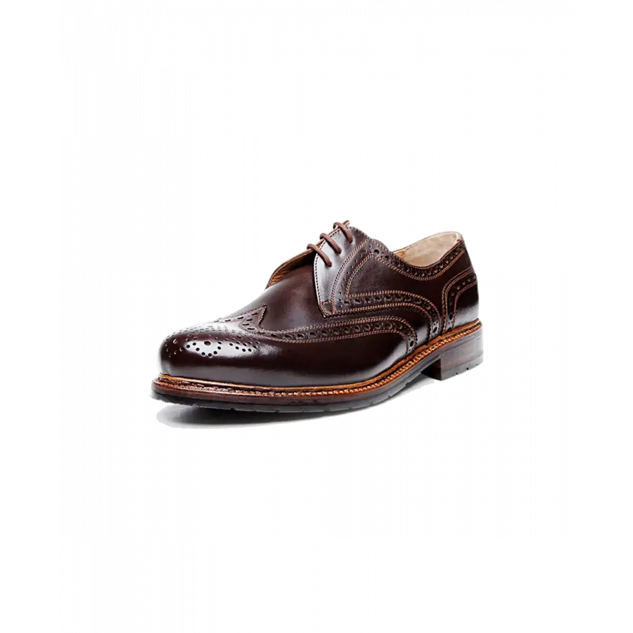 Heinrich Dinkelacker - Businessschuhe Derby JANOSCH K FULL BROGUE H Kalbsleder - braun