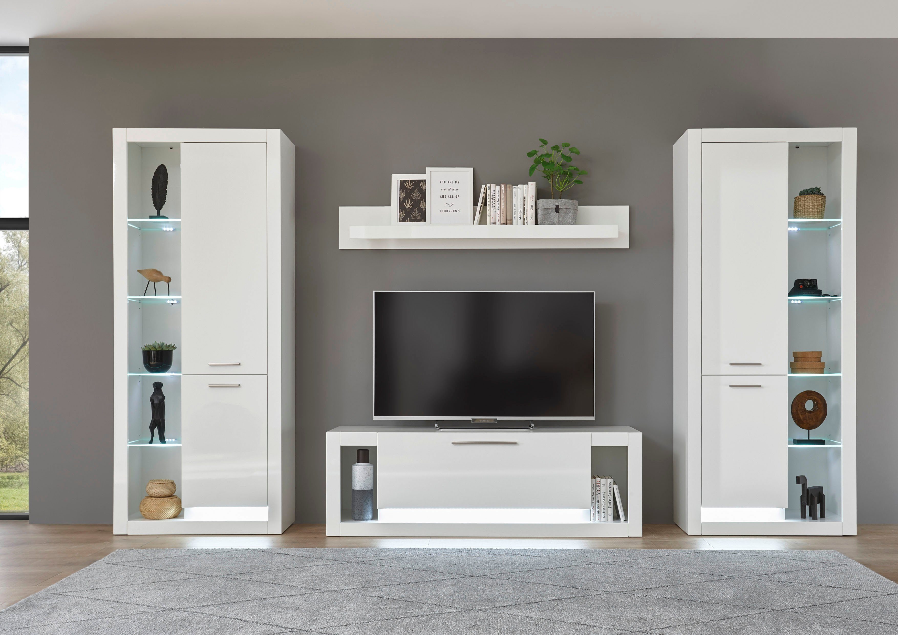 Places of Style Wohnzimmer-Set Meran, (4-St)