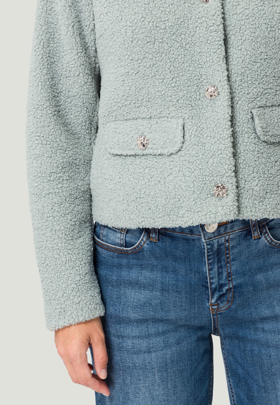 Blazerjacke im Teddyfellstyle