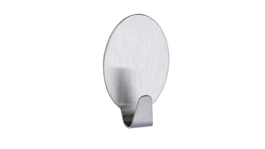 WENKO Maxihaken Edelstahl matt 2er Pack Silber matt