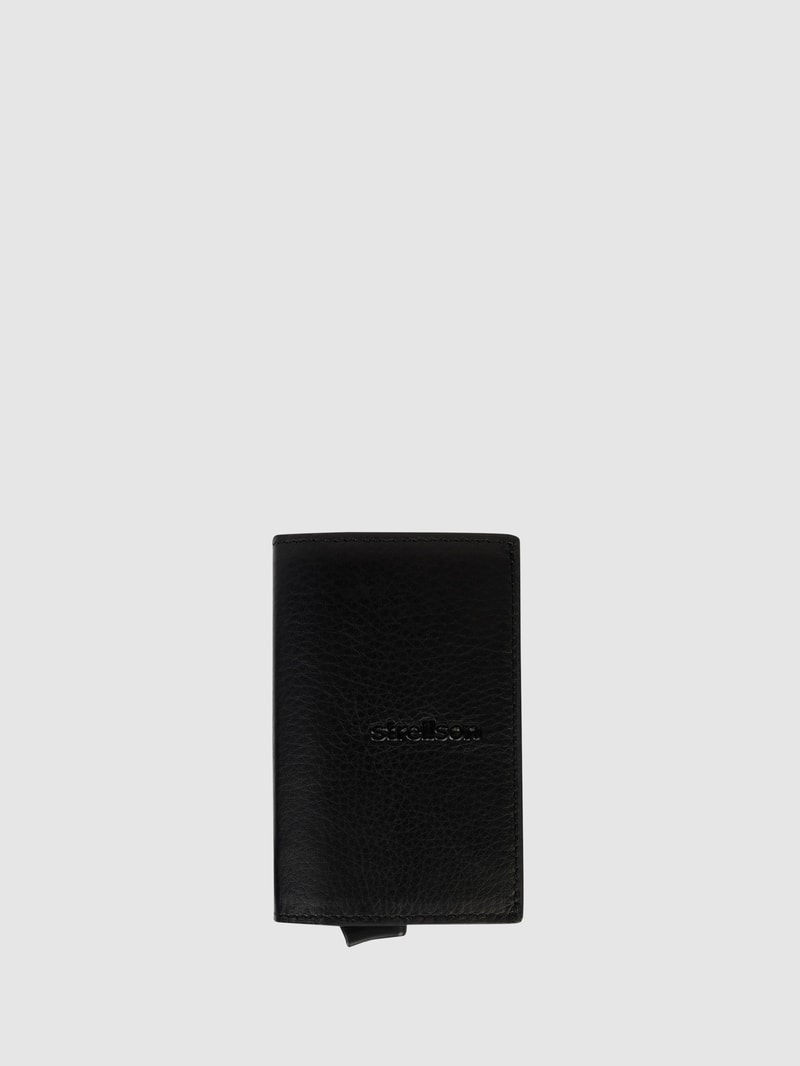 Kartenetui aus Leder Modell 'Carter c-one' in schwarz