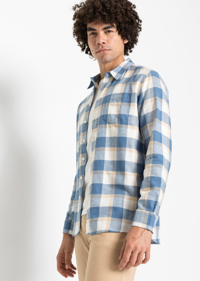 Flanell-Langarmhemd