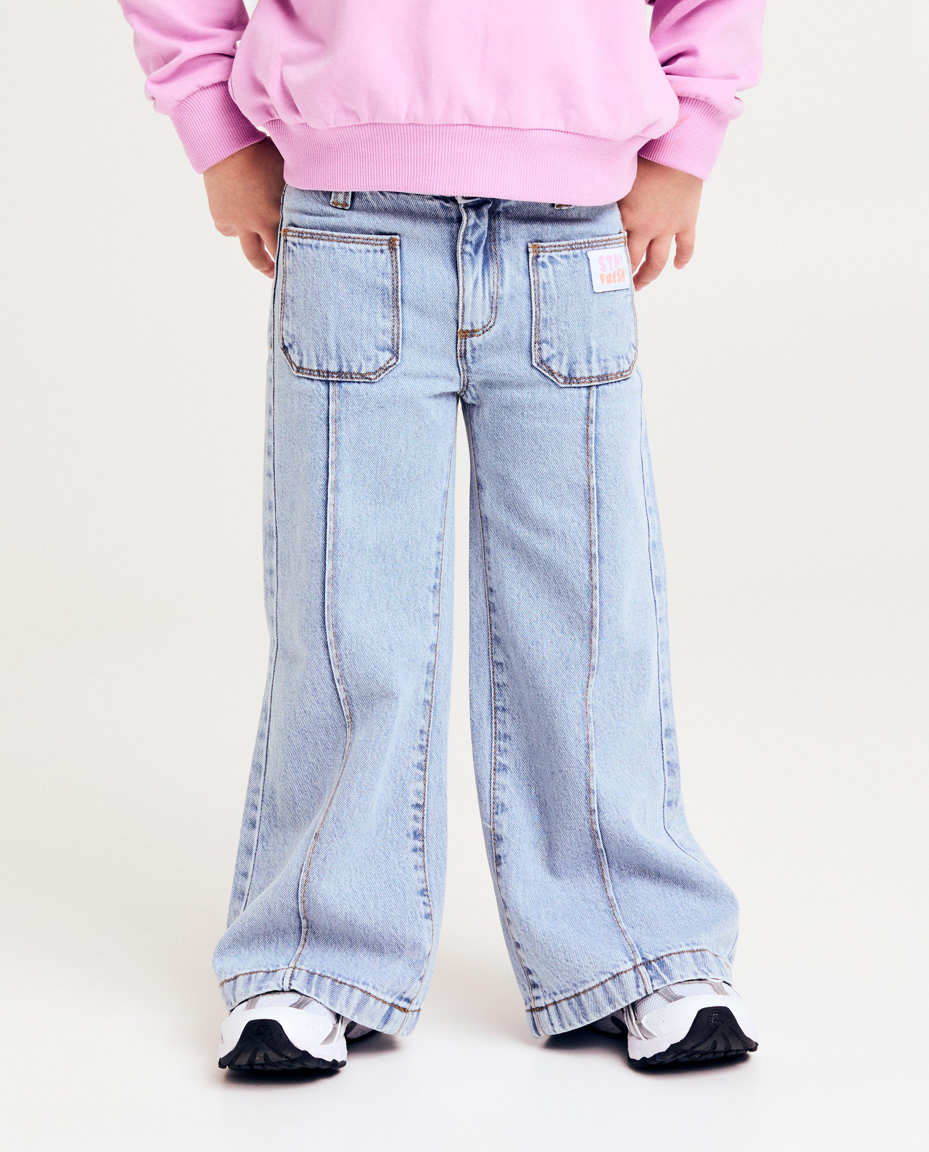 Milla Star farmernadrág díszvarrással, bő szabású, kék