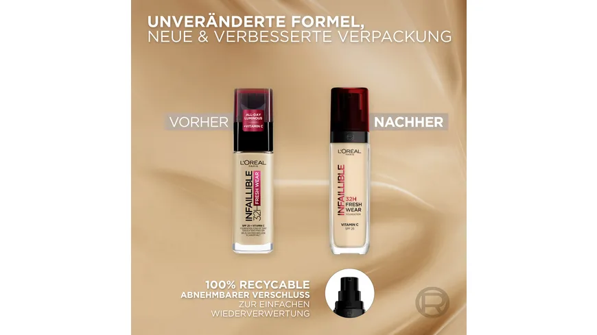 L'ORÉAL PARIS Infaillible 32H Fresh Wear Make-up 30 ml 200 - Golden Sand