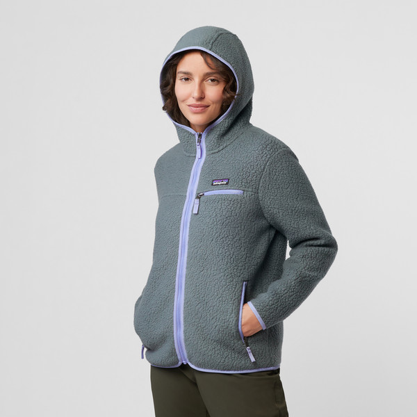W' S RETRO PILE HOODY Damen - Fleecejacke