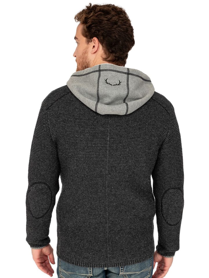 Spieth & Wensky Strickjacke ECHO in anthrazit günstig kaufen