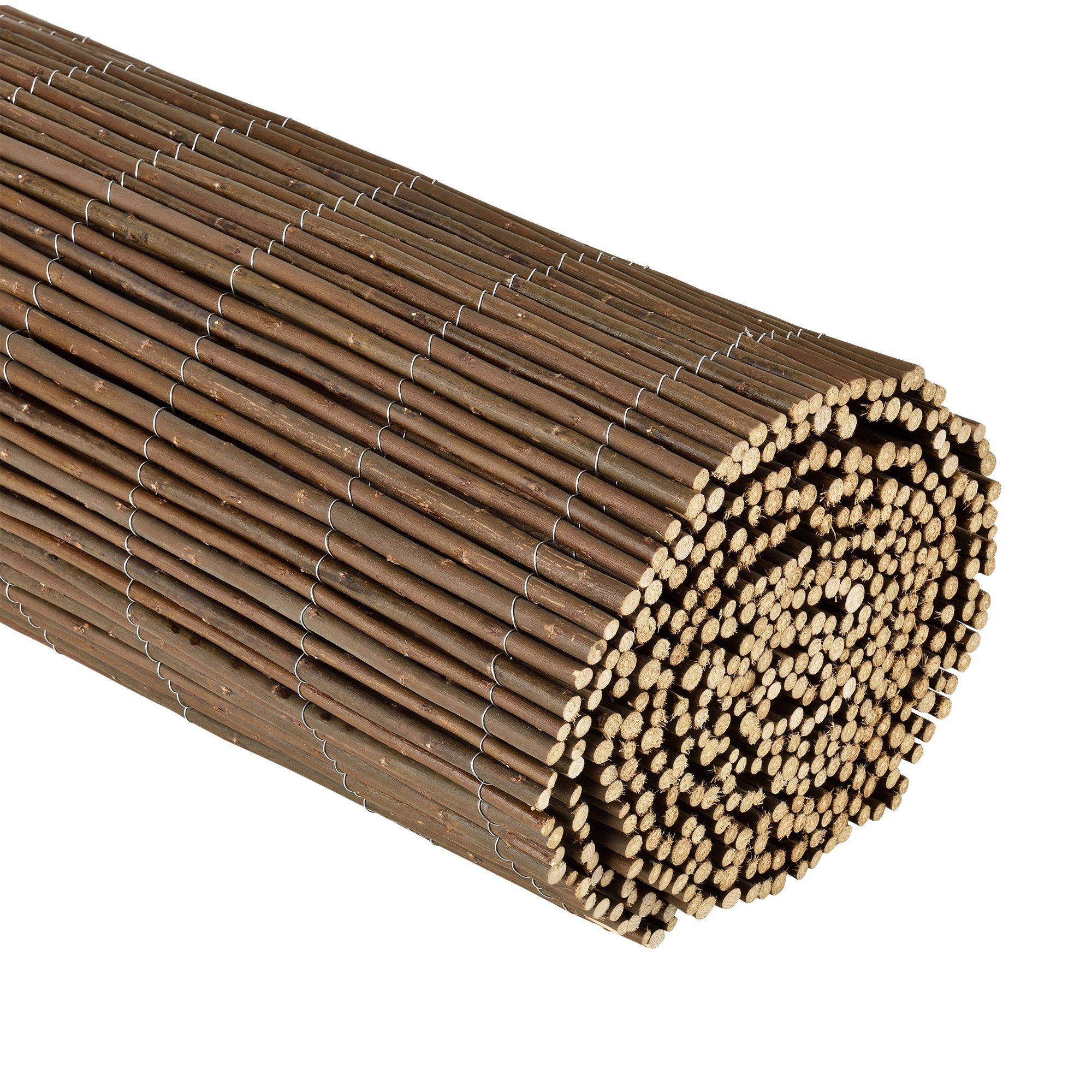 casa.pro Weidenzaun, Zamora Weidenmatte Sichtschutz 100x500cm braun