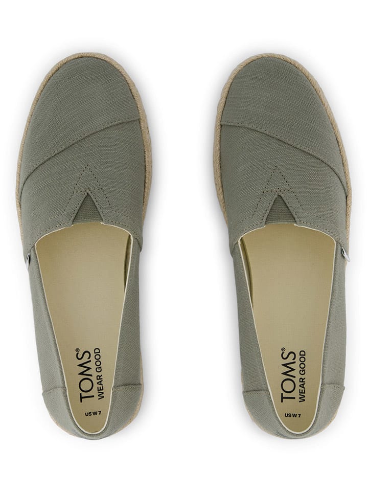 TOMS Espadrilles in Khaki günstig kaufen