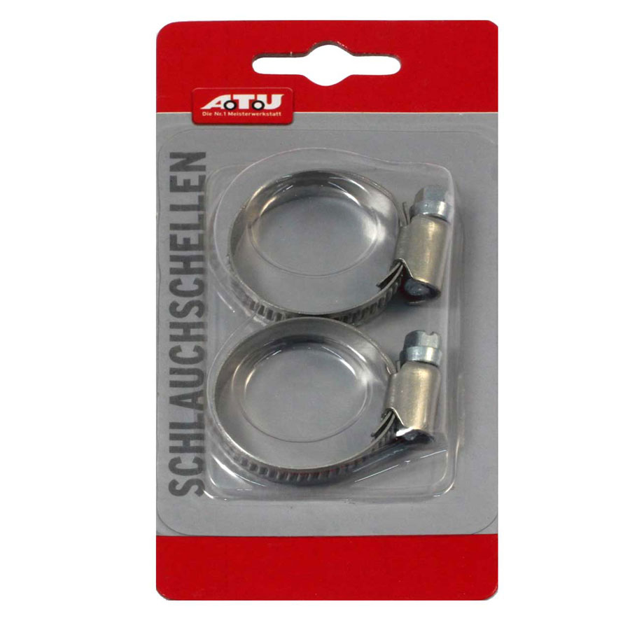 ATU Schlauchschellen aus Edelstahl 20 - 32 mm, 2 Stück - ATU