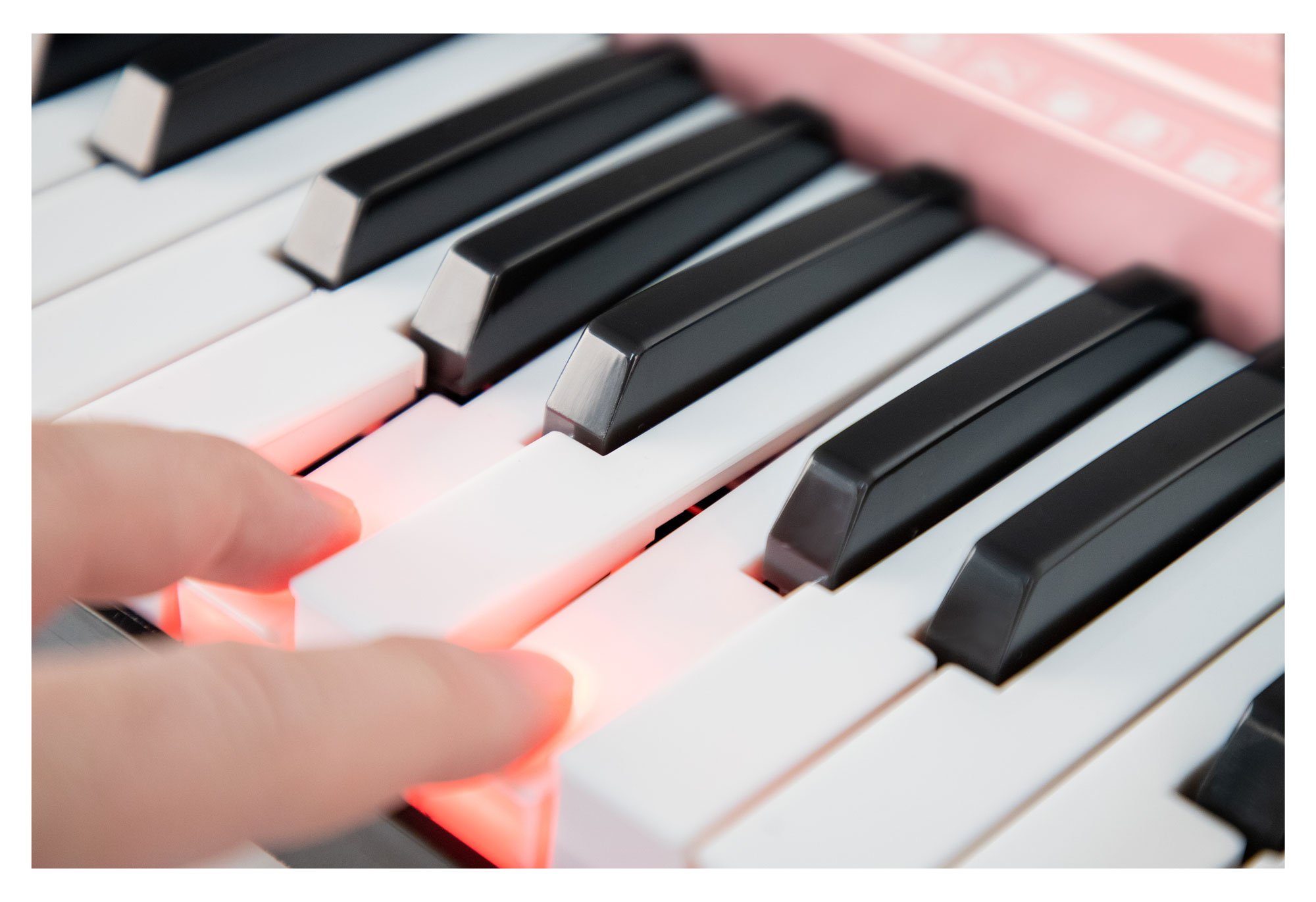 McGrey Home Keyboard LK-6120-MIC - Einsteiger-Keyboard mit 61 Leuchttasten, (Spar-Set, 3 tlg., Inkl. Mikrofon, Ständer und Notenhalter), 255 Sounds und Rhythmen - 50 Demo Songs mit Lernfunktionen