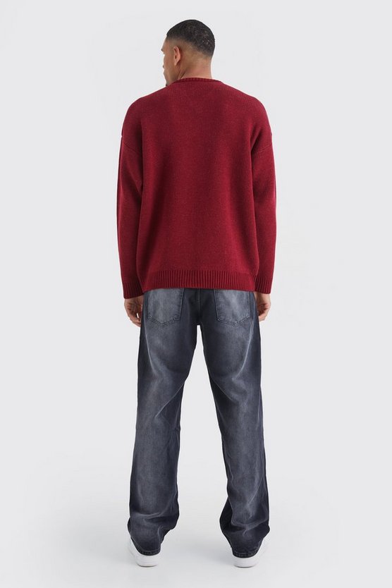 Tall Oversize Pullover mit V-Ausschnitt