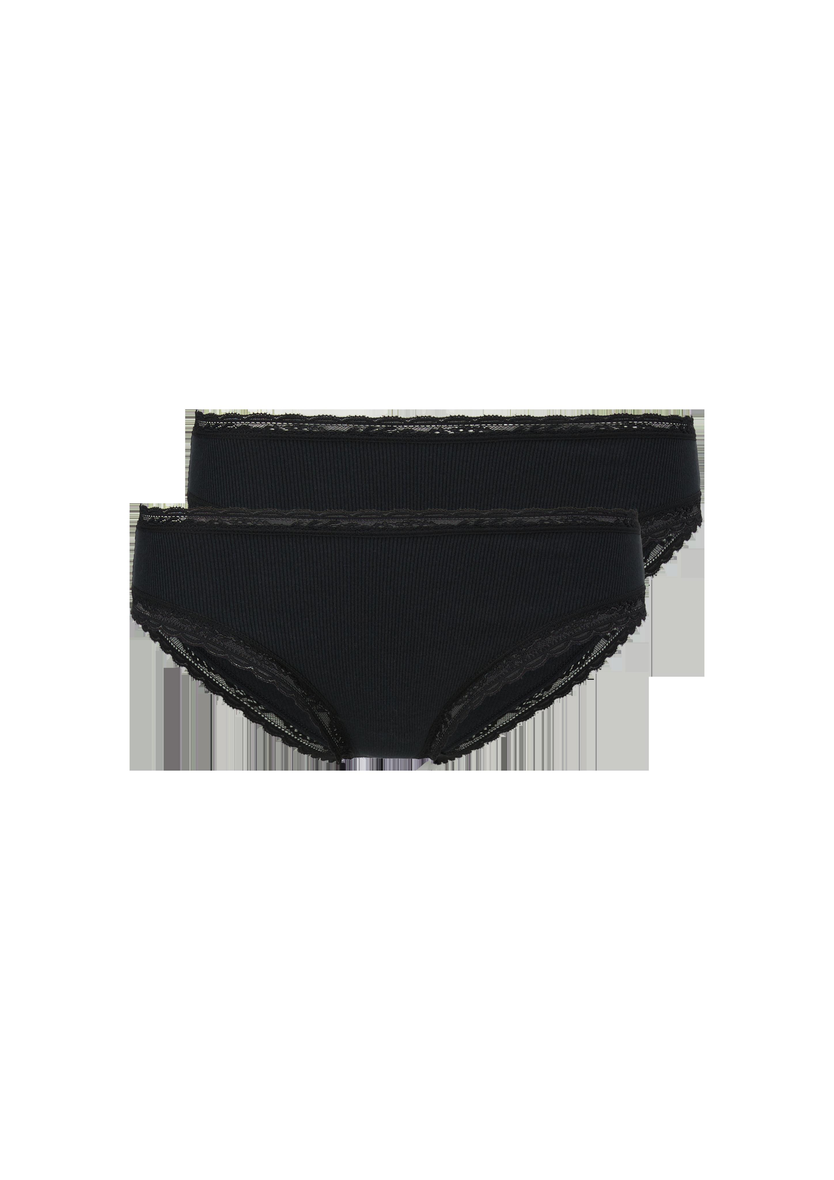 Doppelpack Slips mit Spitzen-Details  6008091-9999