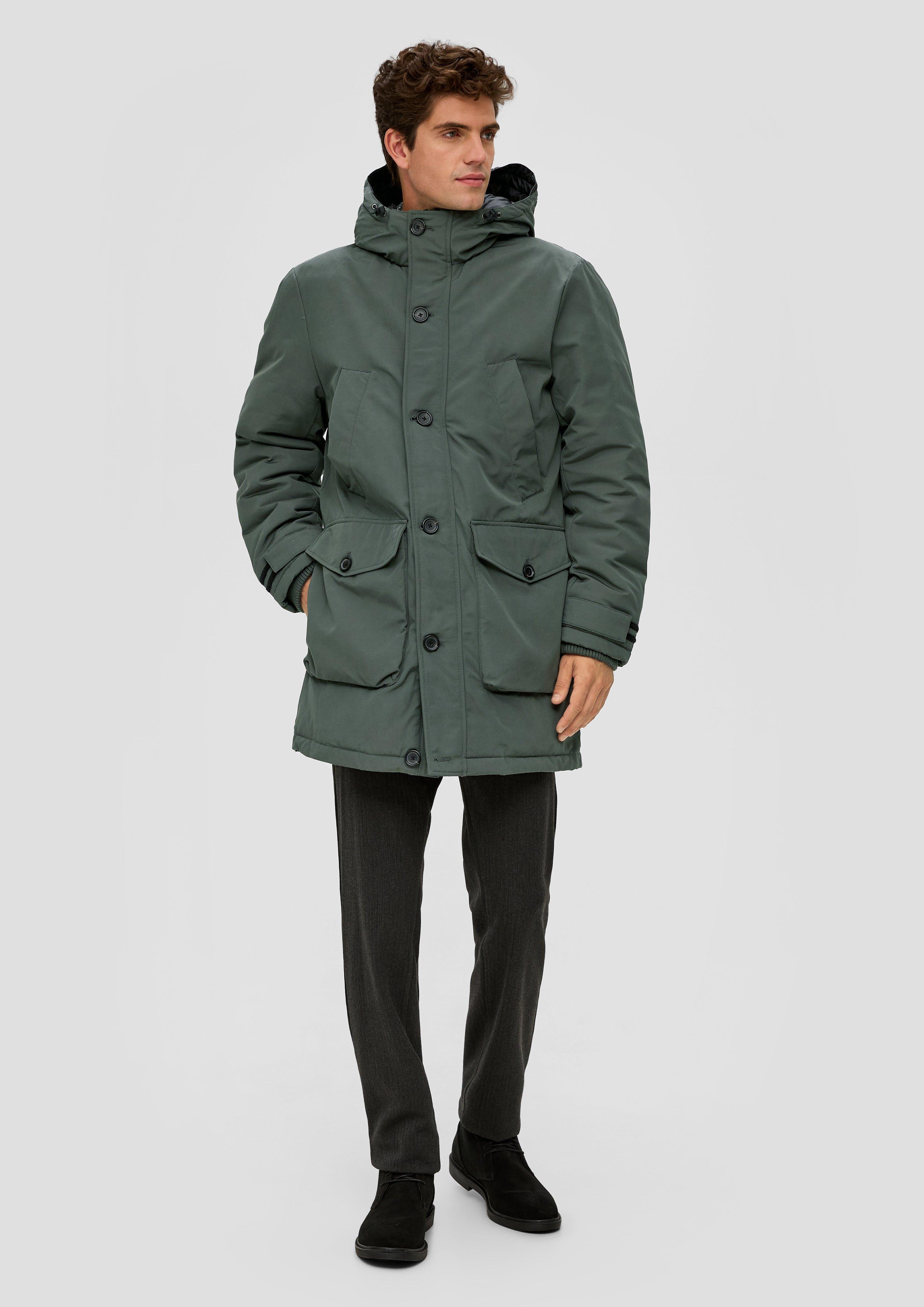 Jacke mit fixierter Kapuze  2132326-7909