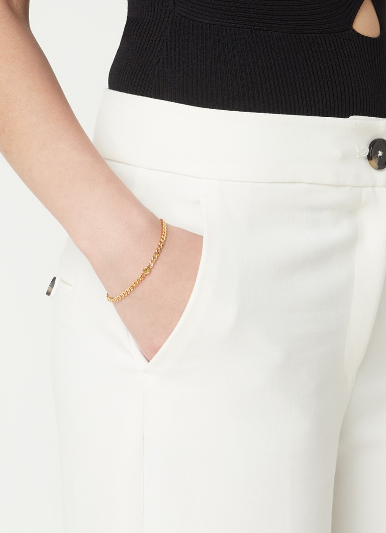Missoma Birthstone bracelet Augustus gold-plated