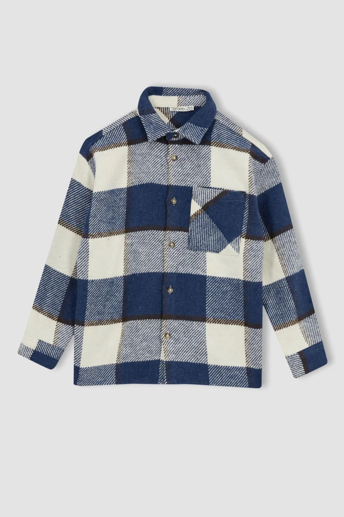 DeFacto  Übergroßes Flanell-Langarmhemd für Jungen Y9159a623sp