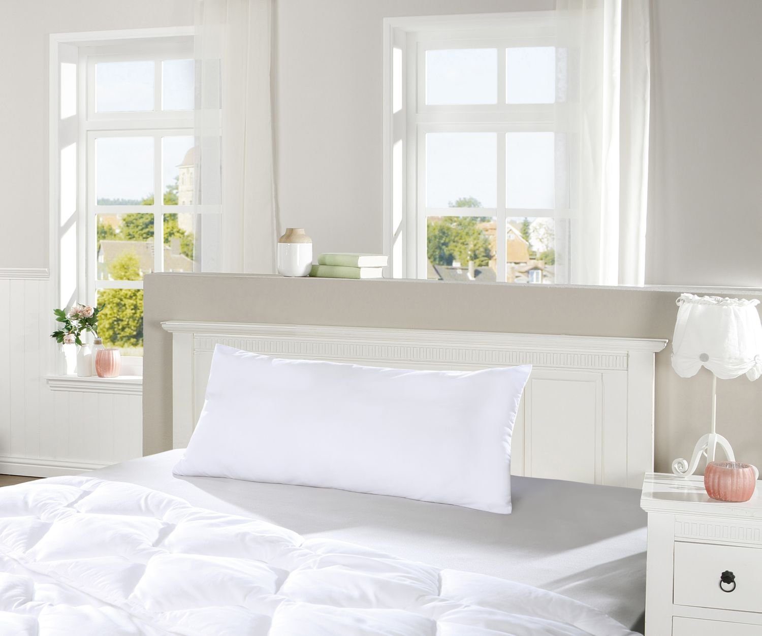 Federkopfkissen Federkopfkissen ca. 40x80cm Kissen Wohnen Schlafzimmer schlafen Betten, BURI