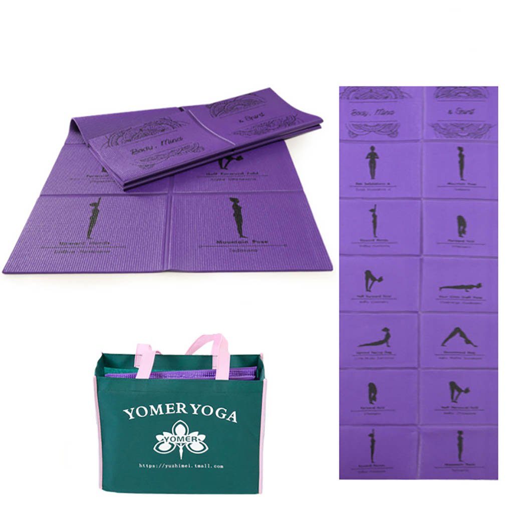 Runxizhou Sporthandtuch Faltbare Yogamatte für Frauen, rutschfeste Übungsmatte für Home Gym, (1-St)
