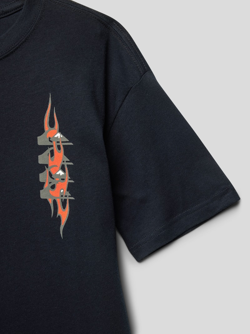T-Shirt mit Label-Print Modell 'RADICAL' in schwarz