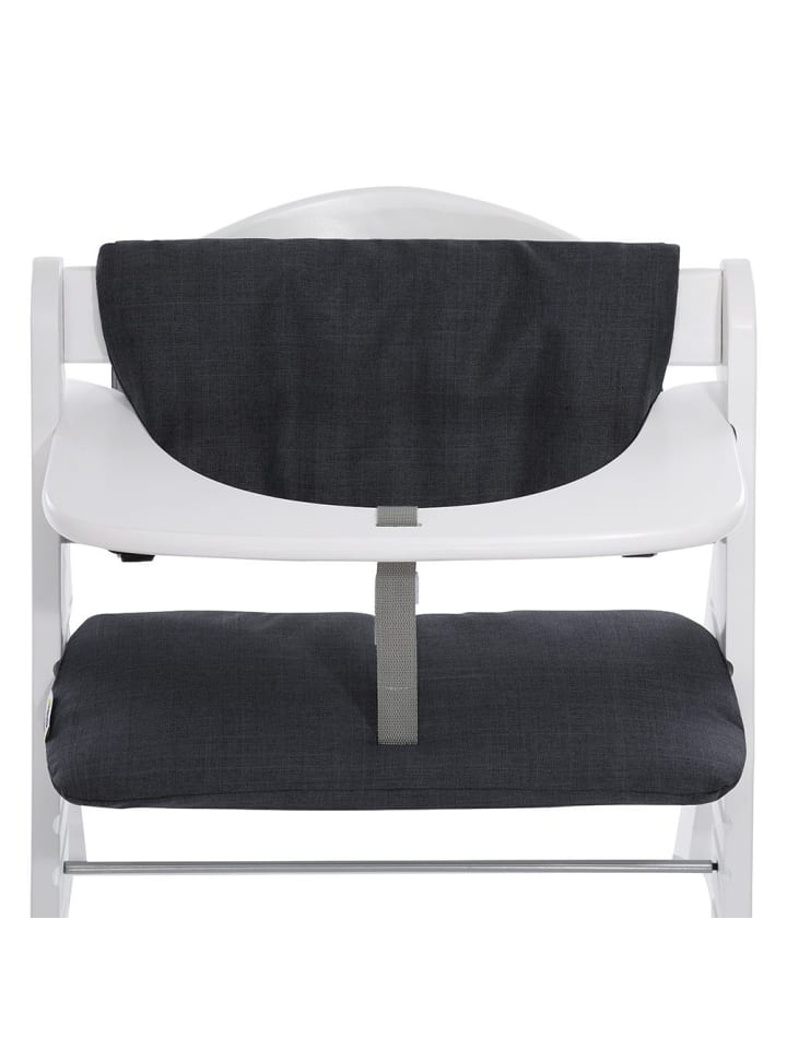 Hauck Hochstuhlauflage Deluxe - Melange Charcoal in schwarz günstig kaufen onesize