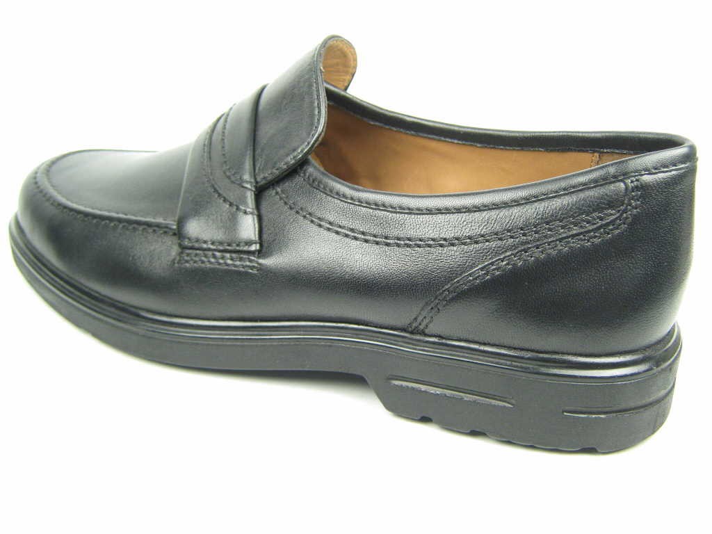 SIOUX Klassische Slipper schwarz Peru