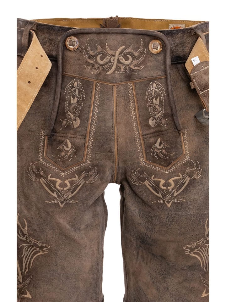 MADDOX Lederhose FELIXSEE in dunkelbraun günstig kaufen