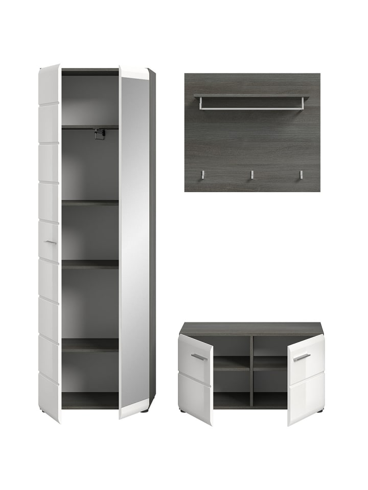 ebuy24 Garderobenmöbel Salsa Weiß 155 x 37 cm günstig kaufen onesize