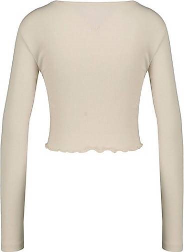 TOMMY-JEANS Damen Top BABY CROP RWB SCRIPT Langarm