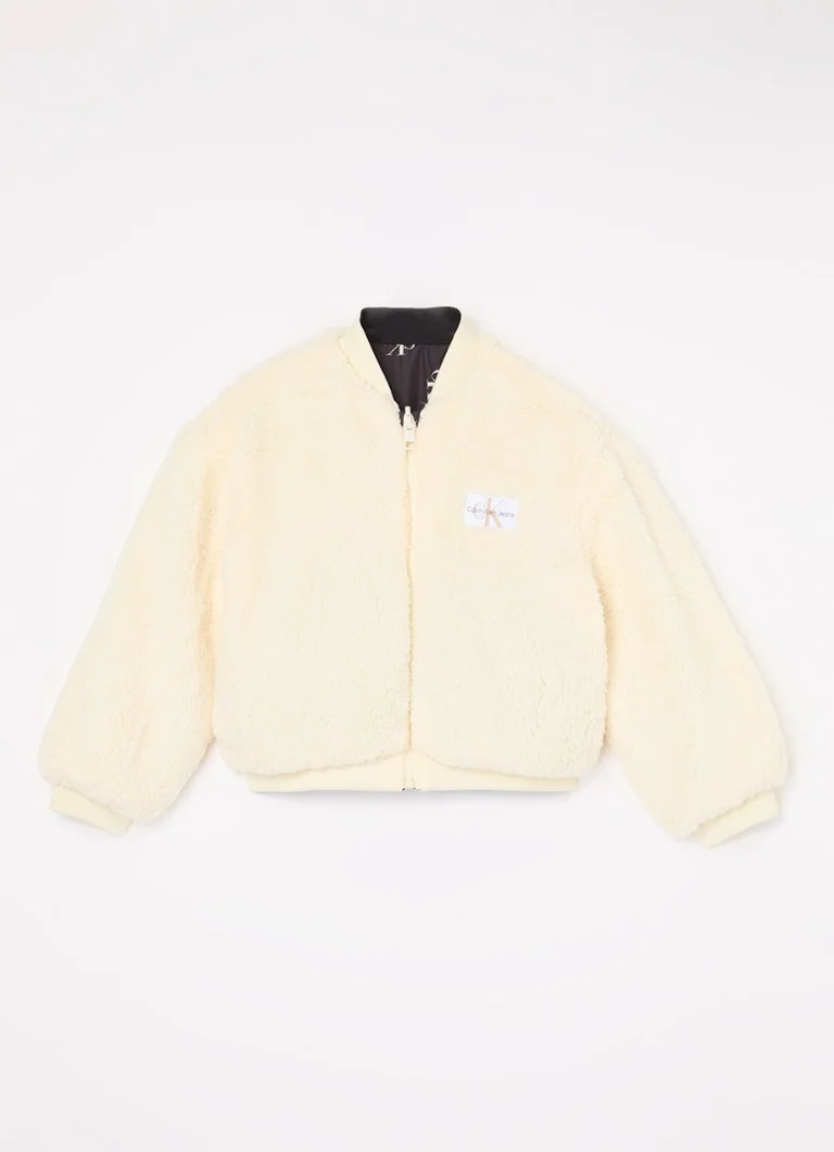 Jachetă bomber Calvin Klein cu căptușeală dublă din fleece