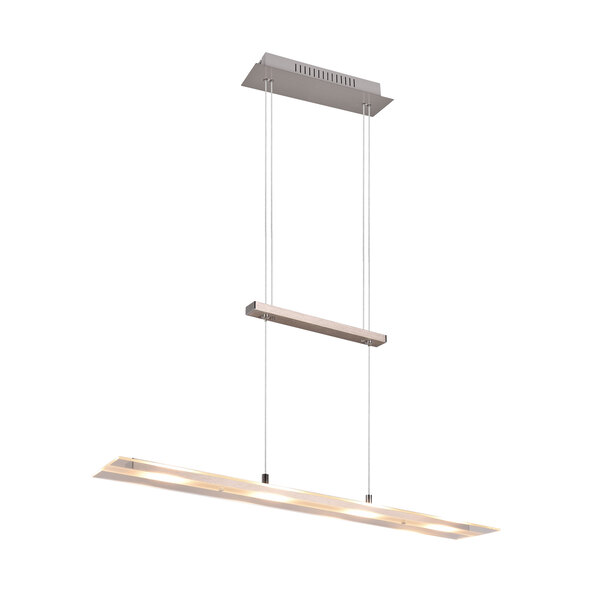 LED-Pendelleuchte Milos, nickel-matt