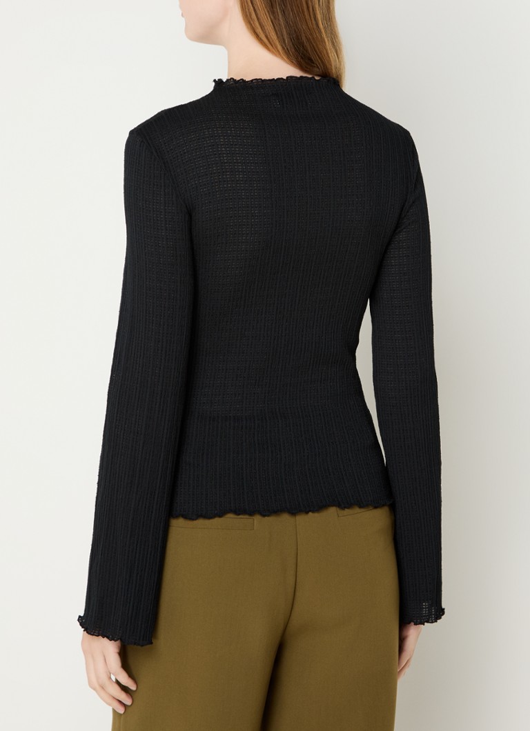 Modström Lacey semi-transparent top with texture